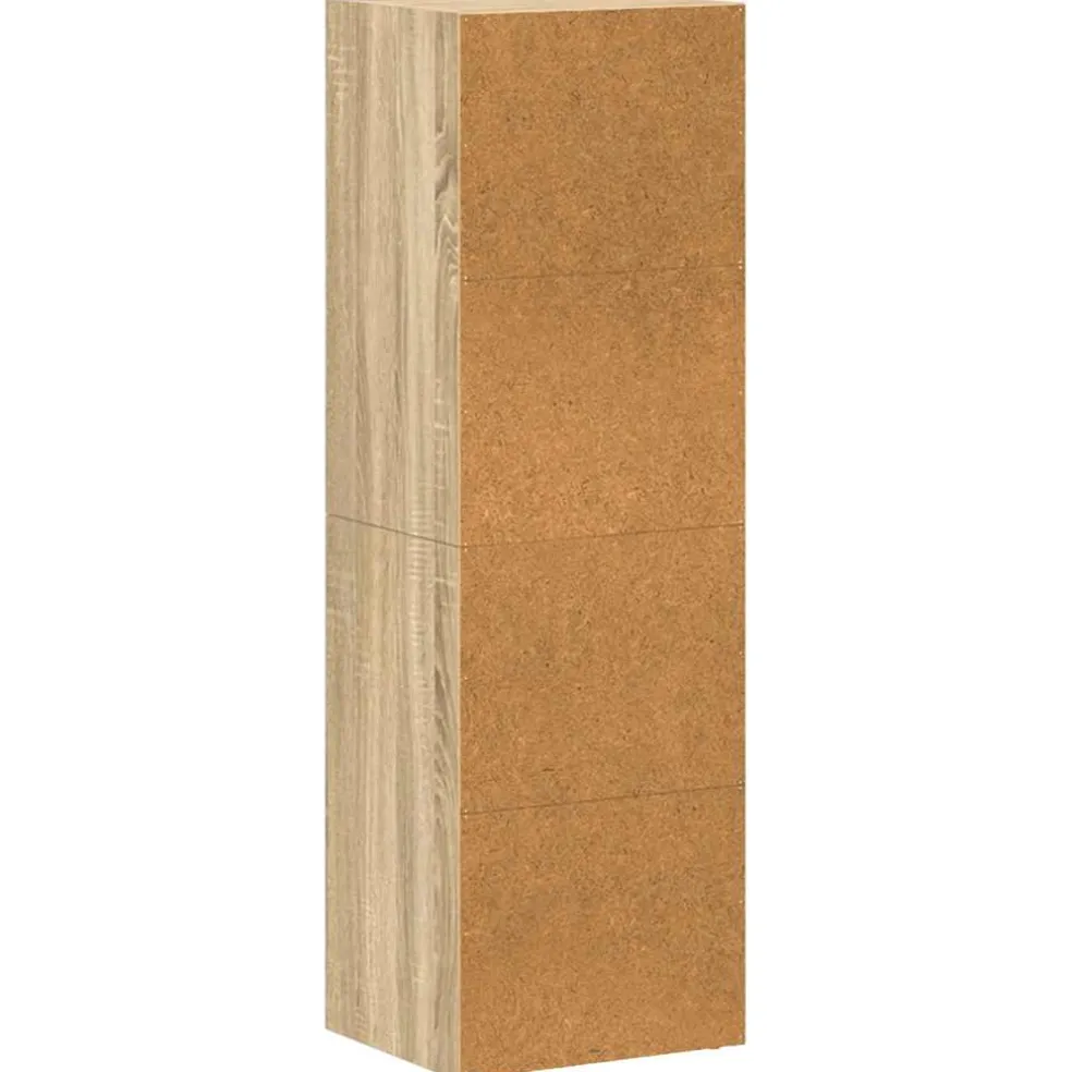 vidaXL Boekenkast/tv-meubel 36x30x114cm bewerkt hout sonoma eikenkleur