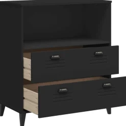 vidaXL Boekenkast VIKEN 80x40x90 cm bewerkt hout zwart