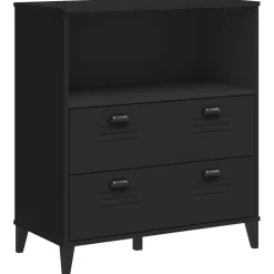 vidaXL Boekenkast VIKEN 80x40x90 cm bewerkt hout zwart