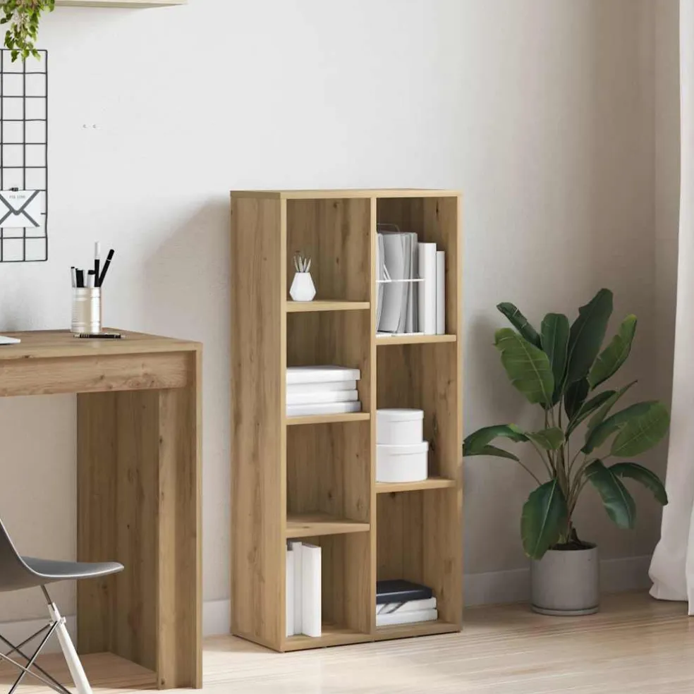 vidaXL Boekenkast 50x25x104 cm artisanaal eikenkleur