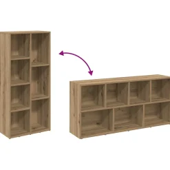 vidaXL Boekenkast 50x25x104 cm artisanaal eikenkleur