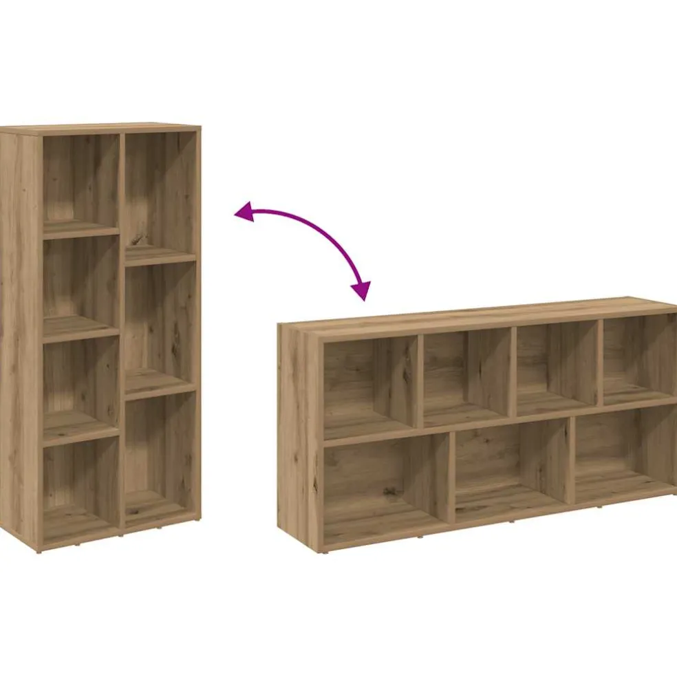 vidaXL Boekenkast 50x25x104 cm artisanaal eikenkleur