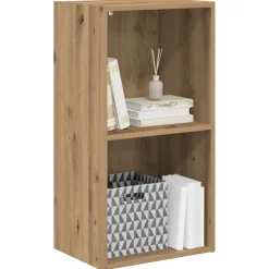 vidaXL Boekenkast 40x30x77 cm bewerkt hout artisanaal eikenkleurig