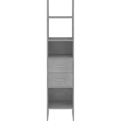 vidaXL Boekenkast 40x35x180 cm bewerkt hout betongrijs