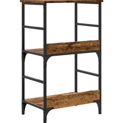 vidaXL Boekenkast 50x33x82 cm bewerkt hout oud houtkleurig