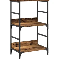 vidaXL Boekenkast 50x33x82 cm bewerkt hout oud houtkleurig