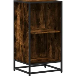 vidaXL Boekenkast 40x35x76 cm bewerkt hout gerookt eikenkleurig