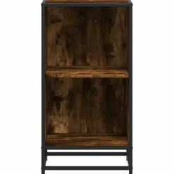 vidaXL Boekenkast 40x35x76 cm bewerkt hout gerookt eikenkleurig