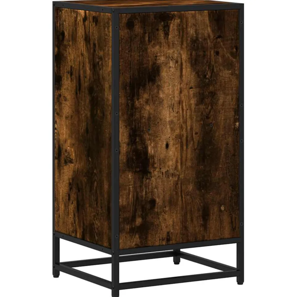 vidaXL Boekenkast 40x35x76 cm bewerkt hout gerookt eikenkleurig