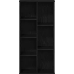 vidaXL Boekenkast 50x25x104 cm bewerkt hout zwart eikenkleurig