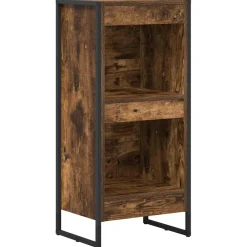 vidaXL Boekenkast 40 x 30 x 86,5 cm Bewerkt hout Rook Eik