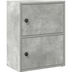 vidaXL Boekenkast 40x24x52 cm bewerkt hout betongrijs