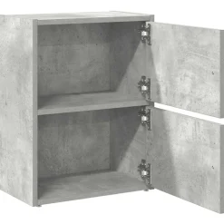 vidaXL Boekenkast 40x24x52 cm bewerkt hout betongrijs
