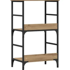 vidaXL Boekenkast 50x33x82 cm bewerkt hout artisanaal eikenkleurig