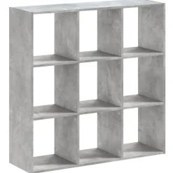 vidaXL Boekenkast 102x32x102 cm bewerkt hout betongrijs