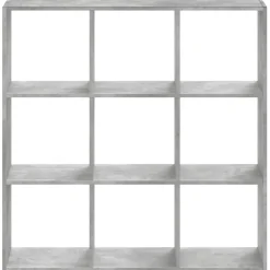 vidaXL Boekenkast 102x32x102 cm bewerkt hout betongrijs