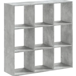 vidaXL Boekenkast 102x32x102 cm bewerkt hout betongrijs