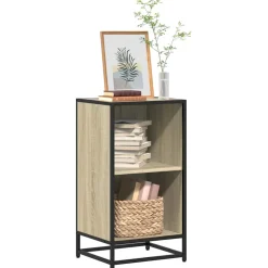 vidaXL Boekenkast 40x35x76 cm bewerkt hout sonoma eikenkleurig