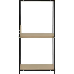 vidaXL Boekenkast 33,5x39,6x79,7 cm bewerkt hout zwart en eikenkleurig