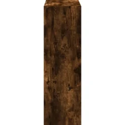 vidaXL Boekenkast 102x32x102 cm bewerkt hout gerookt eikenkleurig