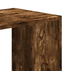 vidaXL Boekenkast 102x32x102 cm bewerkt hout gerookt eikenkleurig