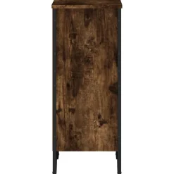 vidaXL Boekenkast 50x31x74,5 cm bewerkt hout gerookt eikenkleurig