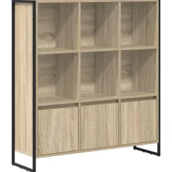 vidaXL Boekenkast 99,5 x 30 x 108 cm Bewerkt hout Sonoma