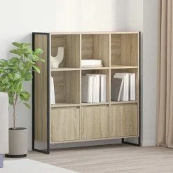 vidaXL Boekenkast 99,5 x 30 x 108 cm Bewerkt hout Sonoma