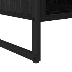 vidaXL Boekenkast 68 x 30 x 108.5 cm Bewerkt hout Zwart Eiken