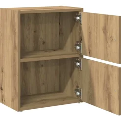 vidaXL Boekenkast 40x24x52 cm bewerkt hout artisanaal eikenkleurig