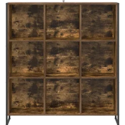 vidaXL Boekenkast 99,5 x 30 x 108 cm Bewerkt hout Rook Eik