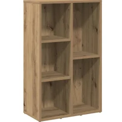 vidaXL Boekenkast 40x24x52 cm bewerkt hout zwart eikenkleurig