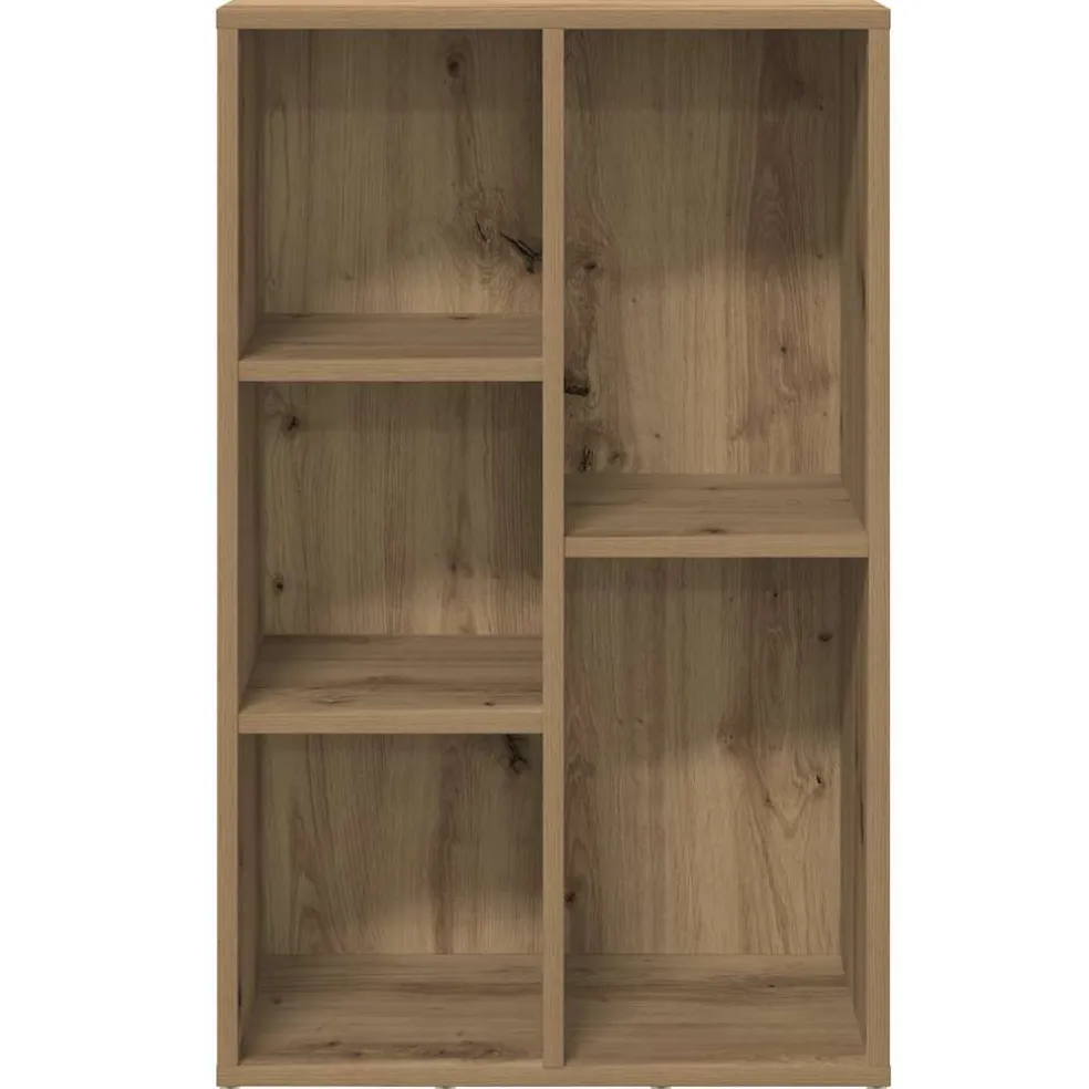 vidaXL Boekenkast 40x24x52 cm bewerkt hout zwart eikenkleurig