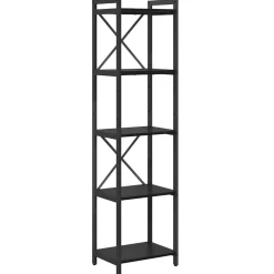 vidaXL Boekenkast 40 x 30 x 155 cm Bewerkt hout Zwart Eiken
