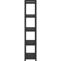 vidaXL Boekenkast 40 x 30 x 155 cm Bewerkt hout Zwart Eiken