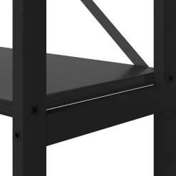 vidaXL Boekenkast 40 x 30 x 155 cm Bewerkt hout Zwart Eiken
