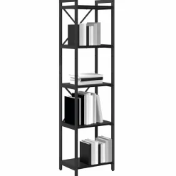 vidaXL Boekenkast 40 x 30 x 155 cm Bewerkt hout Zwart Eiken