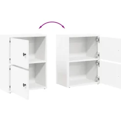 vidaXL Boekenkast 40x24x52 cm bewerkt hout wit