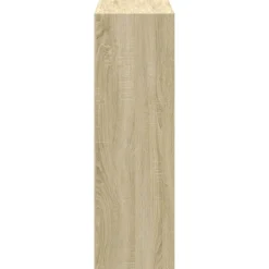 vidaXL Boekenkast 102x32x102 cm bewerkt hout sonoma eikenkleurig