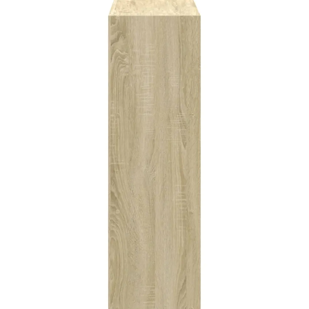 vidaXL Boekenkast 102x32x102 cm bewerkt hout sonoma eikenkleurig