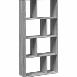 vidaXL Boekenkast 60x20x120,5 cm bewerkt hout grijs sonoma eikenkleurig