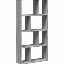 vidaXL Boekenkast 60x20x120,5 cm bewerkt hout grijs sonoma eikenkleurig