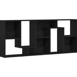 vidaXL Boekenkast 67x24x161 cm bewerkt hout zwart eikenkleurig