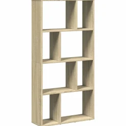 vidaXL Boekenkast 60x20x120,5 cm bewerkt hout sonoma eikenkleurig