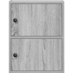 vidaXL Boekenkast 40x24x52 cm bewerkt hout grijs sonoma eikenkleurig