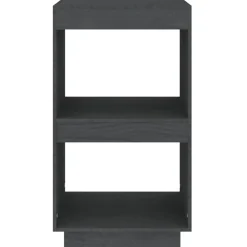 vidaXL Boekenkast 40x35x71 cm massief grenenhout grijs