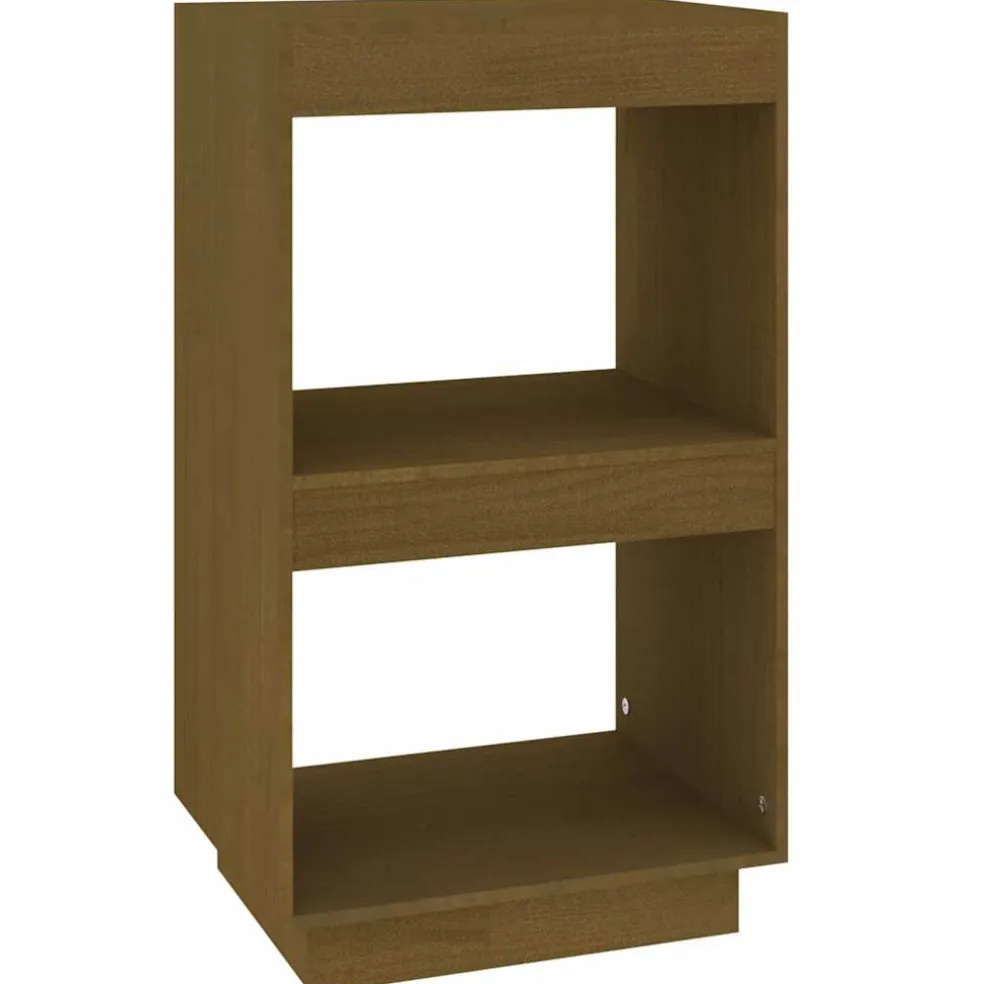 vidaXL Boekenkast 40x35x71 cm massief grenenhout honingbruin