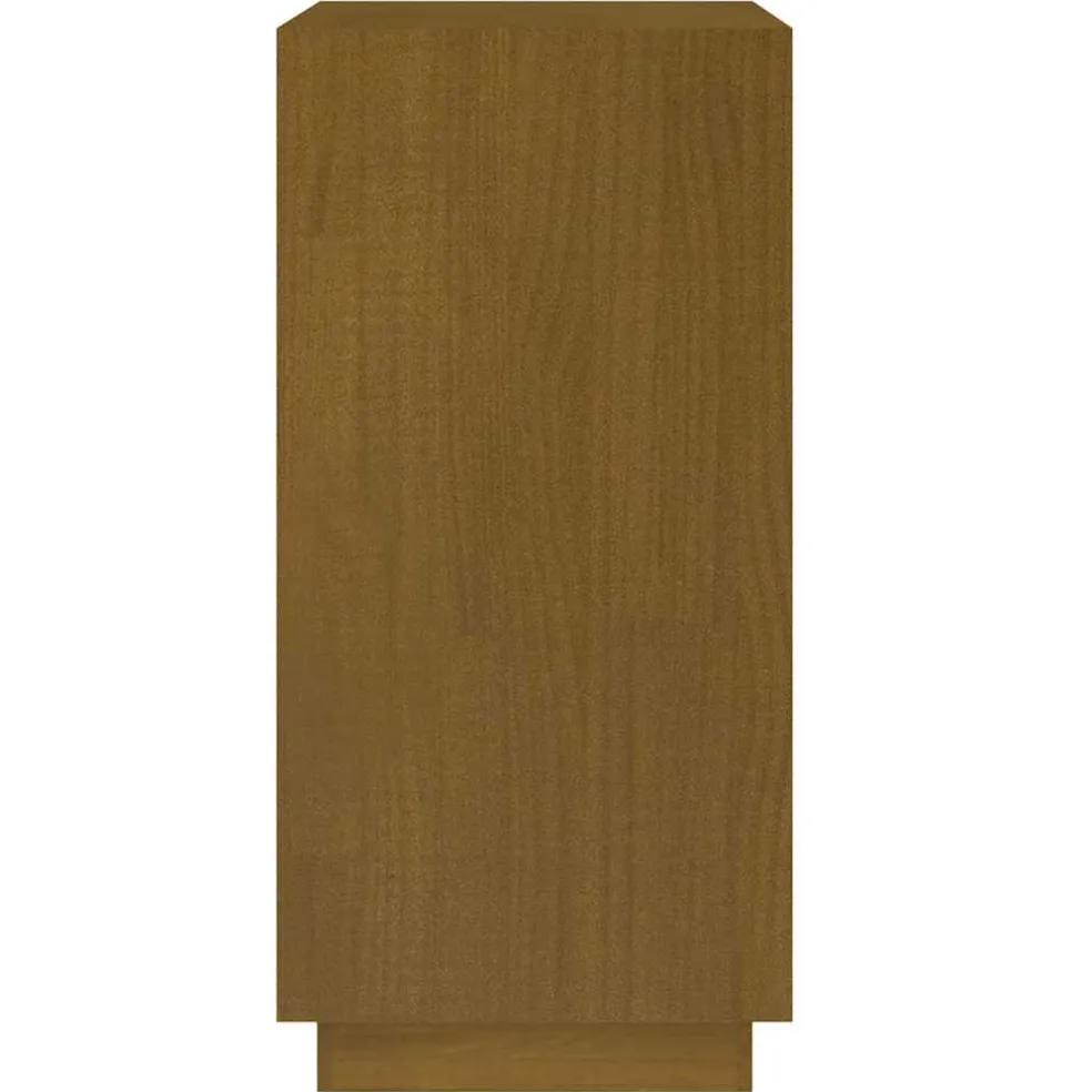 vidaXL Boekenkast 40x35x71 cm massief grenenhout honingbruin