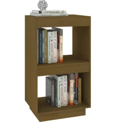 vidaXL Boekenkast 40x35x71 cm massief grenenhout honingbruin