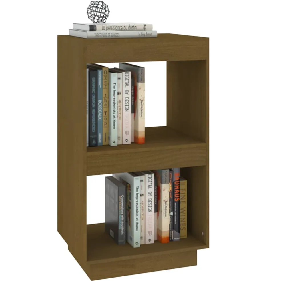 vidaXL Boekenkast 40x35x71 cm massief grenenhout honingbruin
